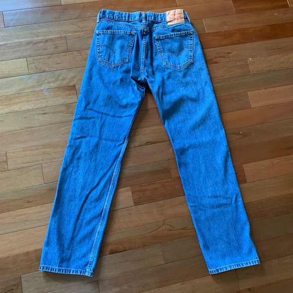 Levi's Other - Levi's 34x34 505 Regular Fit Jeans Medium Wash Blue Straight Leg Denim Pants